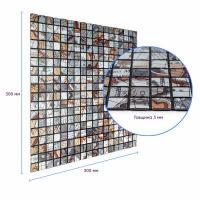 Самоклеющаяся алюминиевая плитка Sticker wall 300х300х3мм SW-00001926 (D)