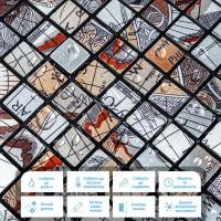 Самоклеющаяся алюминиевая плитка Sticker wall 300х300х3мм SW-00001926 (D)
