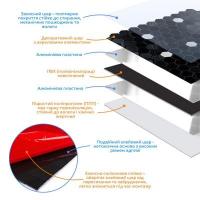Самоклеющаяся алюминиевая плитка Sticker wall чёрная мозаика 300х300х3мм SW-00001929 (D)