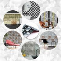 Self-adhesive aluminum tile Sticker wall black and silver with rhinestones 300x300x3mm SW-00001773 (D)
