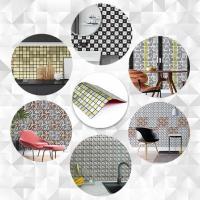 Self-adhesive aluminum tiles Sticker wall silver and gold chess 300x300x3mm SW-00001827 (D)