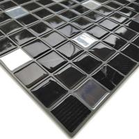 Self-adhesive polyurethane tile Sticker wall black and white mosaic SW-00001149