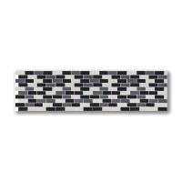 Self-adhesive polyurethane tile Sticker wall black gray milky brick SW-00001329