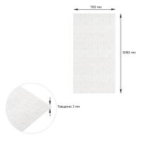 Самоклеюча 3D панель Sticker wall під білу цеглу в рулоні 3080x700x3мм SW-00001393