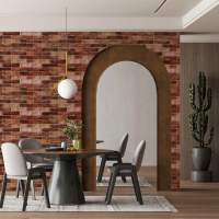 Самоклеющаяся 3D панель Sticker wall под коричневый кирпич екатеринослав 3080х700х3мм SW-00001768