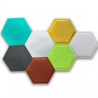 Самоклеюча 3D панель шестикутник під шкіру Sticker wall Темно-жовтий 1101 SW-00000741
