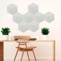 Самоклеющиеся 3D панель шестиугольник Sticker wall Белый 1104