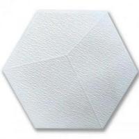 Self-adhesive 3D panel hexagon Sticker wall White 1104