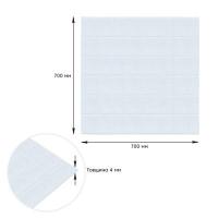 Самоклеющиеся 3D панель Sticker wall 700х700х4мм белая вагонка (D) SW-00001964