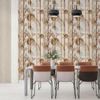Самоклеющиеся 3D панель Sticker wall 700х700х4мм деревья с кругами (D) SW-00001987