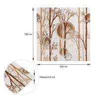 Самоклеющиеся 3D панель Sticker wall 700х700х4мм деревья с кругами (D) SW-00001987