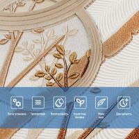 Самоклеющиеся 3D панель Sticker wall 700х700х4мм деревья с кругами (D) SW-00001987