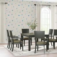 Самоклеющиеся 3D панель Sticker wall 700х700х4мм голубые цветы (D) SW-00001977