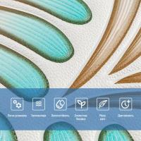 Самоклеющиеся 3D панель Sticker wall 700х700х4мм коричнево-зеленый узор (D) SW-00001988