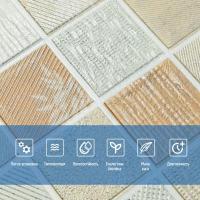 Самоклеющиеся 3D панель Sticker wall 700х700х4мм мозаика бежевая (D) SW-00002011