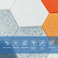 Самоклеющиеся 3D панель Sticker wall 700х700х4мм мозаика оранжевая (D) SW-00002013