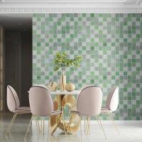 Самоклеющиеся 3D панель Sticker wall 700х700х4мм мозаика зелёная (D) SW-00002010