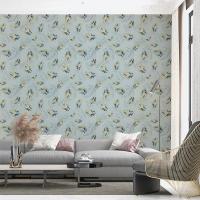Самоклеющиеся 3D панель Sticker wall 700х700х4мм папоротник на сером фоне (D) SW-00001982