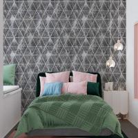 Самоклеющиеся 3D панель Sticker wall 700х700х4мм ромбы серые винтаж (D) SW-00002008