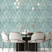 Самоклеющиеся 3D панель Sticker wall 700х700х4мм серо-зеленые соты мрамор (D) SW-00002006
