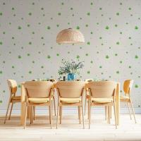 Самоклеющиеся 3D панель Sticker wall 700х700х4мм зелёные цветы (D) SW-00001976
