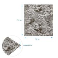 Самоклеющиеся 3D панель Sticker wall 700х770х2мм (061-2) МРАМОР ЧЕРНЫЙ (D) SW-00001912