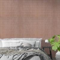 Self-adhesive 3D panel Sticker wall 700x770x5mm brick coffee with milk SW-00001801