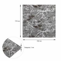 Самоклеющиеся 3D панель Sticker wall 700х770х7мм Черный мрамор (061-7) SW-00000055