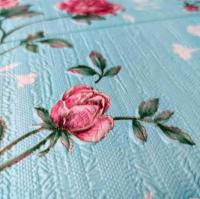 Self-adhesive 3D panel Sticker wall Blue roses 433 SW-00000764