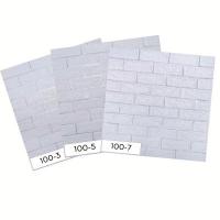 Самоклеюча 3D панель Sticker wall цегла біла зі срібною смужкою 100-3 SW-00000752