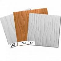 Self-adhesive 3D panel Sticker wall Brown waves 366 SW-00000849