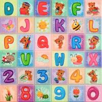 Самоклеющиеся 3D панель Sticker wall Набор Алфавит (2шт) 700*1400*4mm (D) SW-00002352