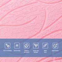 Самоклеющиеся 3D панель Sticker wall Pink 700*700*6mm (D) SW-00001950