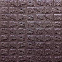 Self-adhesive 3D panel Sticker wall under brick Id 18 Eggplant-coffee SW-00000045