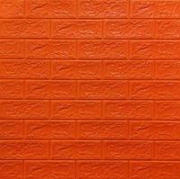 Self-adhesive 3D panel Sticker wall brick effect Orange 700x770x5mm SW-00000144