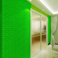 Self-adhesive 3D panel Sticker wall brick effect Green 700x770x5mm SW-00000149
