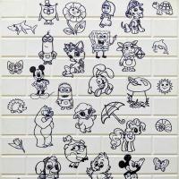Self-adhesive 3D panel Sticker wall coloring 101
