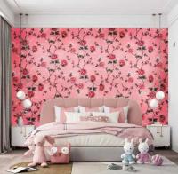 Self-adhesive 3D panel Sticker wall Pink roses 432 SW-00000763
