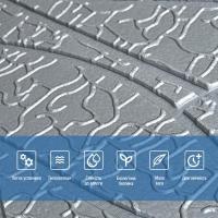Самоклеюча 3D панель Sticker wall Silver 700*700*6мм (D) SW-00001951