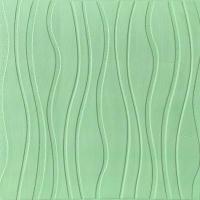 Самоклеющиеся 3D панель Sticker wall светло-зеленые волны SW-00001327