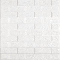 Самоклеюча 3D панель Sticker wall у рулоні 700мм*19,6м*2мм R001-2-20 біла цегла SW-00002277