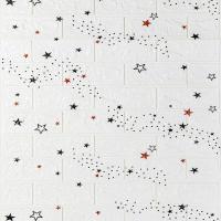 Самоклеющиеся 3D панель Sticker wall в рулоне 700мм*19,6м*3мм звёзды (D) SW-00001920