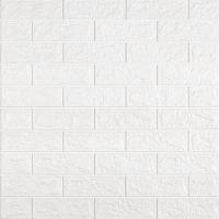 Self-adhesive 3D panel Sticker wall in a roll 700mm*3.08m*2mm white brick R001-2 (D) SW-00002534