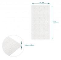 Self-adhesive 3D panel Sticker wall in a roll 700mm*3.08m*2mm white brick R001-2 (D) SW-00002534