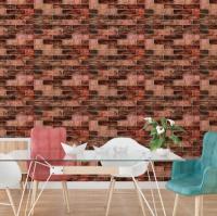 Самоклеющиеся 3D панель Sticker wall в рулоне 700мм*3,08м*2мм BROWN (кирпич) R179-2-3 (D) SW-00002537