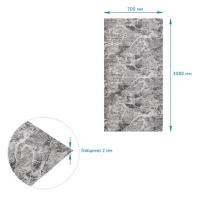 Самоклеющиеся 3D панель Sticker wall в рулоне 700мм*3,08м*2мм мрамор черный R061-2 (D) SW-00002536