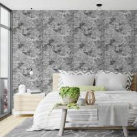 Самоклеющиеся 3D панель Sticker wall в рулоне 700мм*3,08м*2мм мрамор черный R061-2 (D) SW-00002536