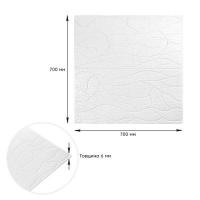 Самоклеющиеся 3D панель Sticker wall White 700*700*6mm (D) SW-00001948