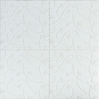 Самоклеющиеся 3D панель Sticker wall White 700*700*6мм (D) SW-00001958
