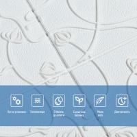Самоклеющиеся 3D панель Sticker wall White 700*700*6мм (D) SW-00001958
